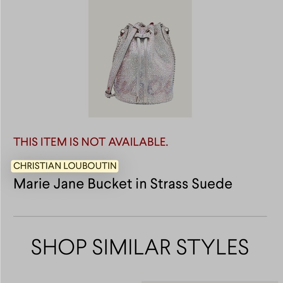 Christian Louboutin Silver Crystal Marie Jane - Picture 5 of 6